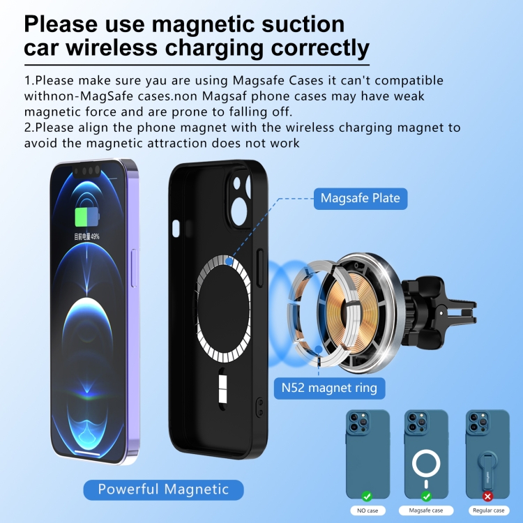 M68 15W Magnetic Wireless Charging Car Holder(Dark Grey) M68 15W Magnetic Wireless Charging Car Holder(Dark Grey)