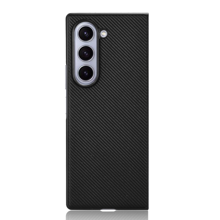 For Samsung Galaxy Z Fold6 PU Leather PC Phone Case(Black) For Samsung Galaxy Z Fold6 PU Leather PC Phone Case(Black)
