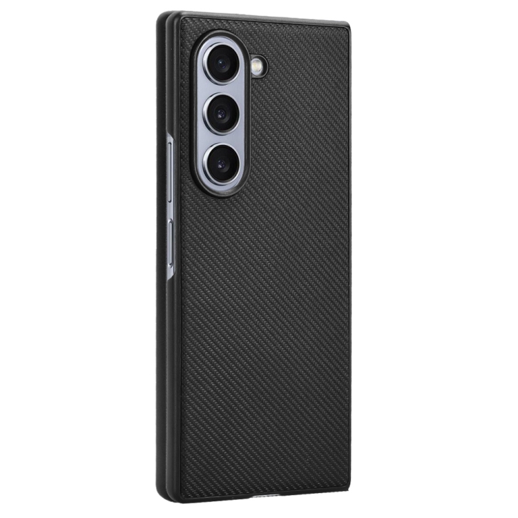 For Samsung Galaxy Z Fold6 PU Leather PC Phone Case(Black) For Samsung Galaxy Z Fold6 PU Leather PC Phone Case(Black)