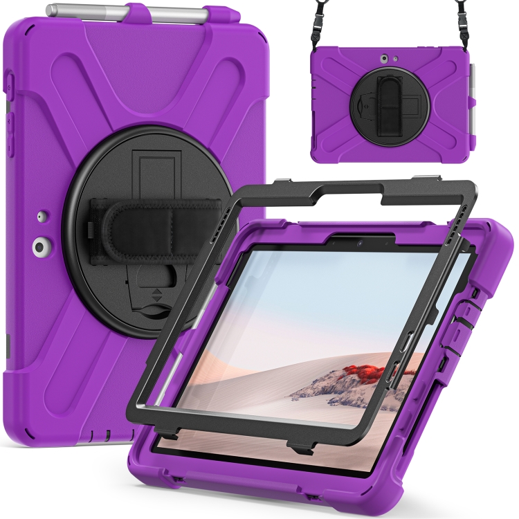 For Microsoft Surface Go 2 Shockproof Colorful Silicone + PC Protective