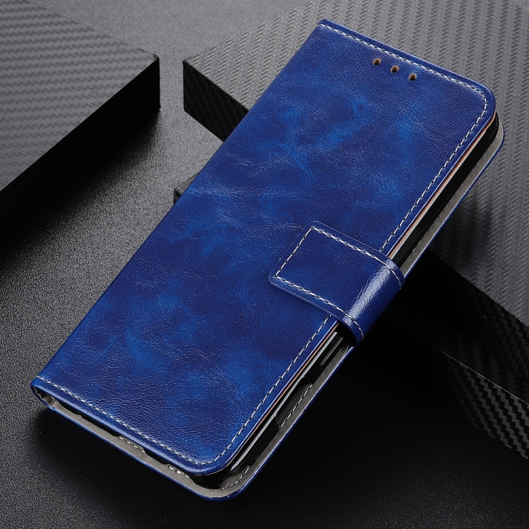 For Samsung Galaxy S24 FE 5G Retro Crazy Horse Texture Leather Phone Case(Blue) For Samsung Galaxy S24 FE 5G Retro Crazy Horse Texture Leather Phone Case(Blue)