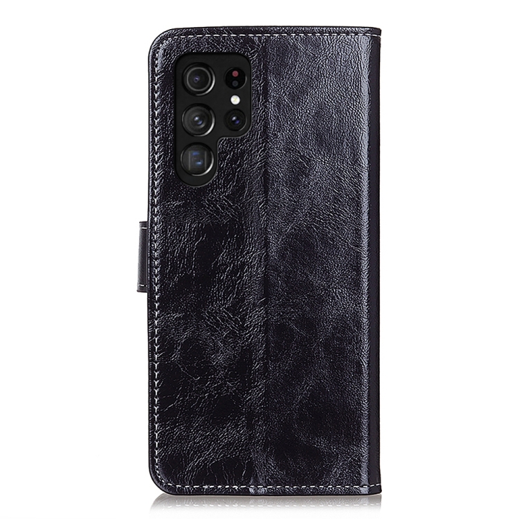 For Samsung Galaxy S25 Ultra 5G Retro Crazy Horse Texture Leather Phone Case(Black) For Samsung Galaxy S25 Ultra 5G Retro Crazy Horse Texture Leather Phone Case(Black)