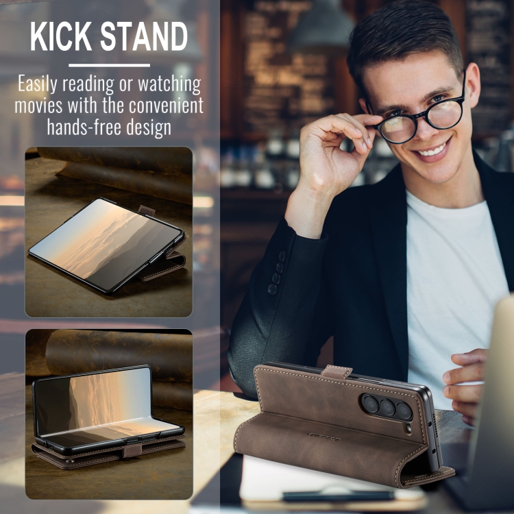 For Samsung Galaxy Z Fold6 5G CaseMe 013 Multifunctional Horizontal Flip Leather Phone Case(Coffee) For Samsung Galaxy Z Fold6 5G CaseMe 013 Multifunctional Horizontal Flip Leather Phone Case(Coffee)