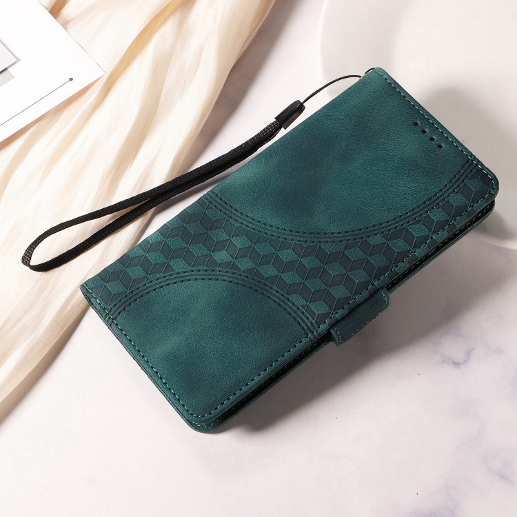 For Samsung Galaxy S24 Ultra 5G Embossed Rhombus Starry Leather Phone Case(Green) For Samsung Galaxy S24 Ultra 5G Embossed Rhombus Starry Leather Phone Case(Green)
