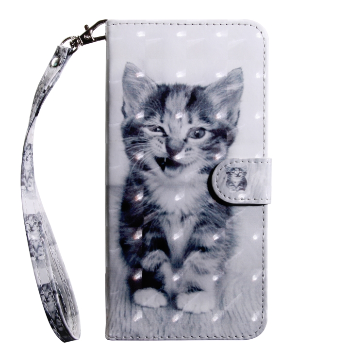 For iPhone 12 / 12 Pro 3D Painting Pattern Coloured Drawing Horizontal Flip PU Leather Case with Holder & Card Slots & Wallet & Lanyard(Cat) For iPhone 12 / 12 Pro 3D Painting Pattern Coloured Drawing Horizontal Flip PU Leather Case with Holder & Card Slots & Wallet & Lanyard(Cat)