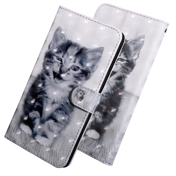 For iPhone 12 / 12 Pro 3D Painting Pattern Coloured Drawing Horizontal Flip PU Leather Case with Holder & Card Slots & Wallet & Lanyard(Cat) For iPhone 12 / 12 Pro 3D Painting Pattern Coloured Drawing Horizontal Flip PU Leather Case with Holder & Card Slots & Wallet & Lanyard(Cat)