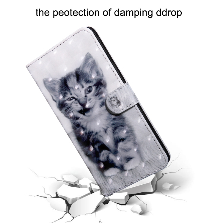 For iPhone 12 / 12 Pro 3D Painting Pattern Coloured Drawing Horizontal Flip PU Leather Case with Holder & Card Slots & Wallet & Lanyard(Cat) For iPhone 12 / 12 Pro 3D Painting Pattern Coloured Drawing Horizontal Flip PU Leather Case with Holder & Card Slots & Wallet & Lanyard(Cat)