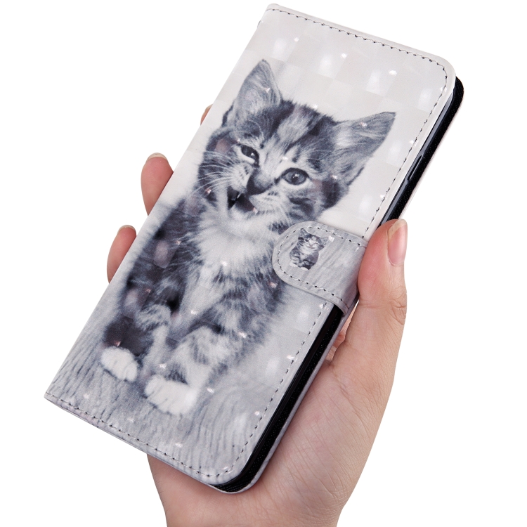 For iPhone 12 / 12 Pro 3D Painting Pattern Coloured Drawing Horizontal Flip PU Leather Case with Holder & Card Slots & Wallet & Lanyard(Cat) For iPhone 12 / 12 Pro 3D Painting Pattern Coloured Drawing Horizontal Flip PU Leather Case with Holder & Card Slots & Wallet & Lanyard(Cat)