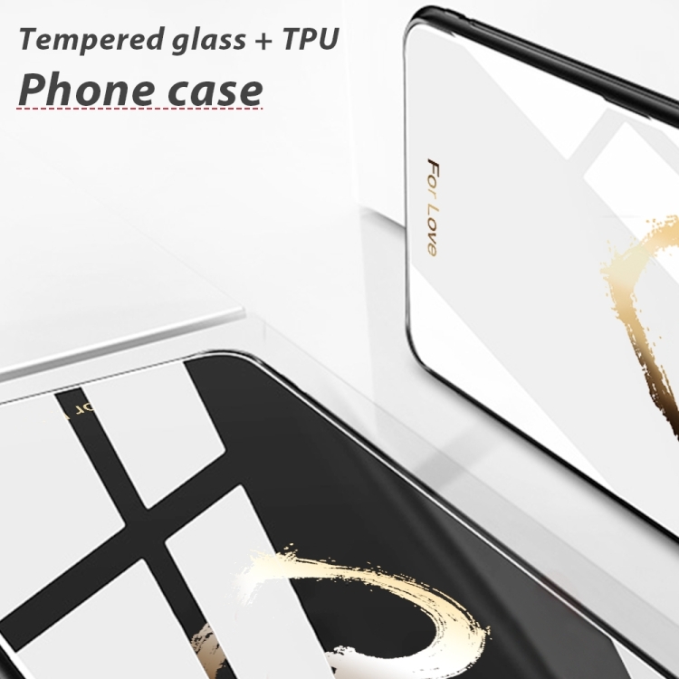 For Samsung Galaxy S24 FE 5G Colorful Painted Glass Phone Case(Love) For Samsung Galaxy S24 FE 5G Colorful Painted Glass Phone Case(Love)
