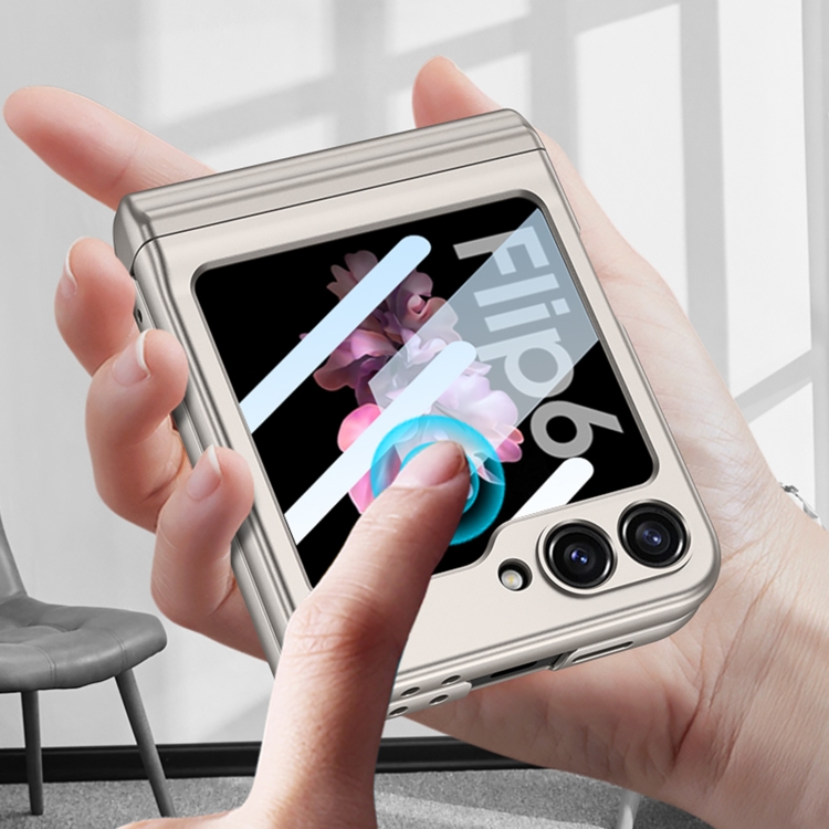 For Samsung Galaxy Z Flip6 GKK Integrated Magnetic Full Coverage Flip Phone Case with Pen Box+Pen(Black) - 4