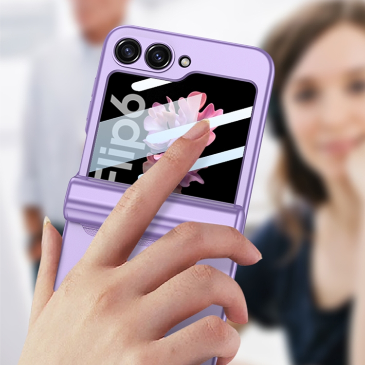 For Samsung Galaxy Z Flip6 GKK Integrated Magnetic Full Coverage Flip Phone Case with Pen Box+Pen(Black) - 5