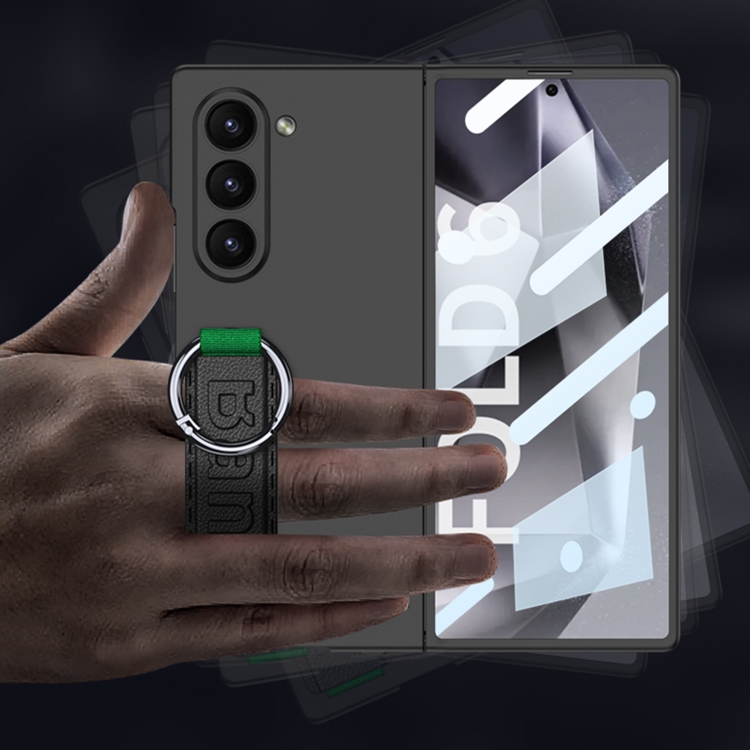 For Samsung Galaxy Z Fold6 GKK Integrated Big Hole Side Wrist Strap Ring Phone Case(Titanium Gray) For Samsung Galaxy Z Fold6 GKK Integrated Big Hole Side Wrist Strap Ring Phone Case(Titanium Gray)