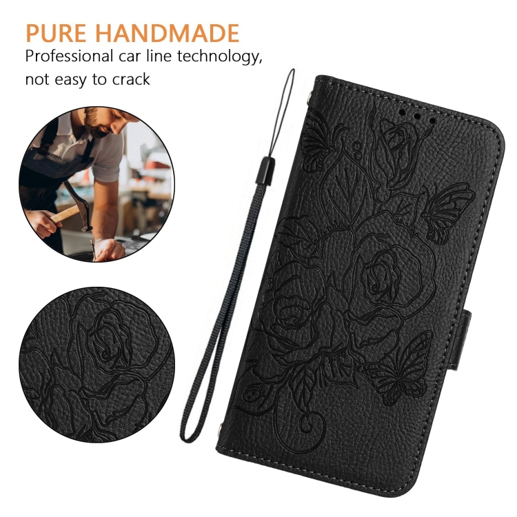 For Samsung Galaxy S20 FE 5G / 4G Embossed Rose RFID Anti-theft Leather Phone Case(Black) For Samsung Galaxy S20 FE 5G / 4G Embossed Rose RFID Anti-theft Leather Phone Case(Black)