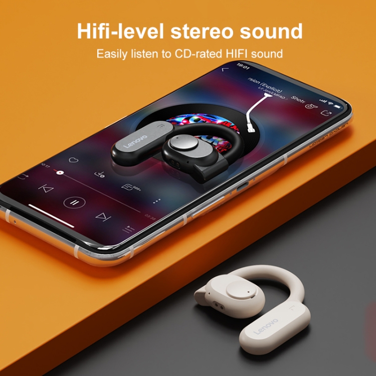 Lenovo Thinkplus LP76 Air Conduction TWS True Wireless Bluetooth Sports Earphone(White) Lenovo Thinkplus LP76 Air Conduction TWS True Wireless Bluetooth Sports Earphone(White)