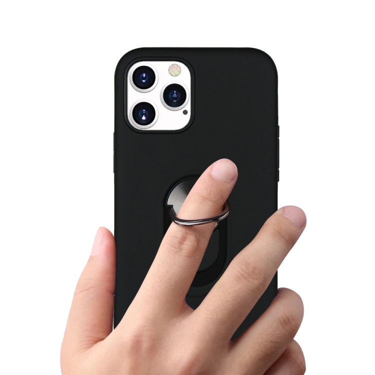 For iPhone 12 mini 360 Rotary Multifunctional Stent PC+TPU Case with Magnetic Invisible Holder(Jujube Red)