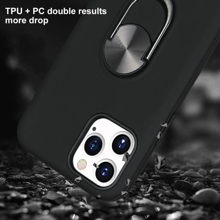 For iPhone 12 mini 360 Rotary Multifunctional Stent PC+TPU Case with Magnetic Invisible Holder(Jujube Red)