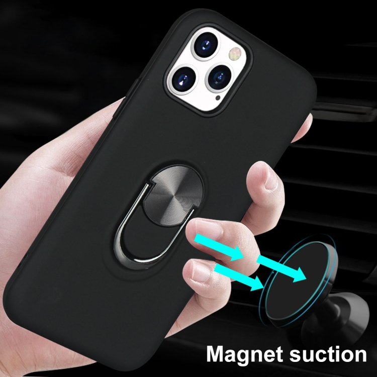 For iPhone 12 mini 360 Rotary Multifunctional Stent PC+TPU Case with Magnetic Invisible Holder(Jujube Red)
