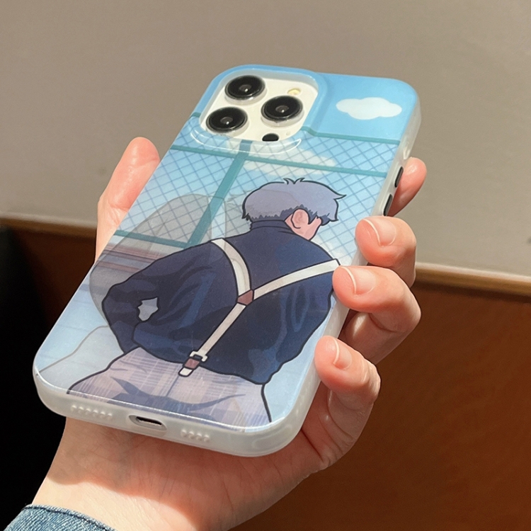 For iPhone 15 Pro Cartoon 3D Changing Painting Phone Case(Blue) For iPhone 15 Pro Cartoon 3D Changing Painting Phone Case(Blue)