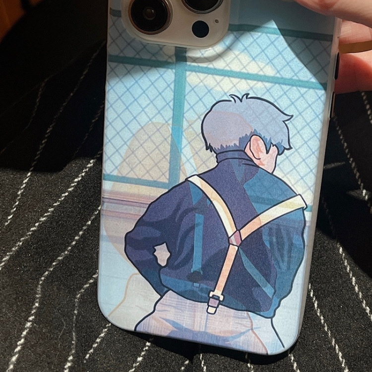 For iPhone 15 Pro Cartoon 3D Changing Painting Phone Case(Blue) For iPhone 15 Pro Cartoon 3D Changing Painting Phone Case(Blue)