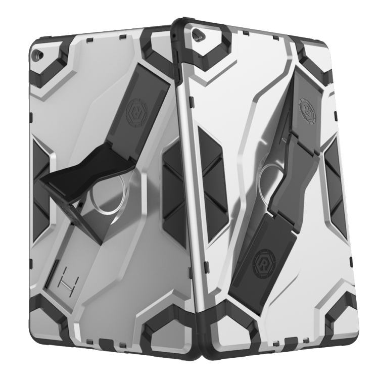 For iPad Air 2 / iPad 6 Escort Series TPU + PC Shockproof Protective Case with Holder(Silver) For iPad Air 2 / iPad 6 Escort Series TPU + PC Shockproof Protective Case with Holder(Silver)
