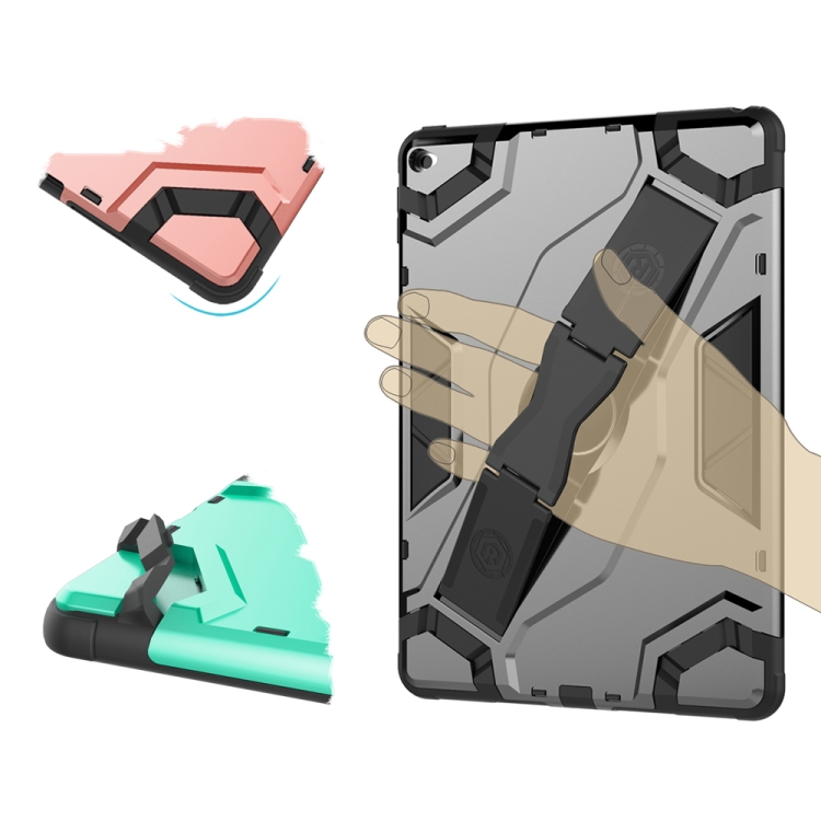 For iPad Air 2 / iPad 6 Escort Series TPU + PC Shockproof Protective Case with Holder(Silver) For iPad Air 2 / iPad 6 Escort Series TPU + PC Shockproof Protective Case with Holder(Silver)