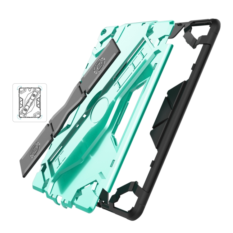 For iPad Air 2 / iPad 6 Escort Series TPU + PC Shockproof Protective Case with Holder(Silver) For iPad Air 2 / iPad 6 Escort Series TPU + PC Shockproof Protective Case with Holder(Silver)