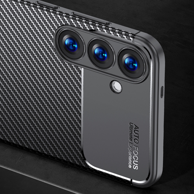 For Samsung Galaxy S25 5G Carbon Fiber Texture Shockproof TPU Phone Case(Black) For Samsung Galaxy S25 5G Carbon Fiber Texture Shockproof TPU Phone Case(Black)