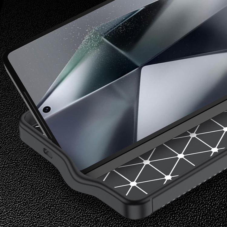 For Samsung Galaxy S25 Ultra 5G Carbon Fiber Texture Shockproof TPU Phone Case(Black) For Samsung Galaxy S25 Ultra 5G Carbon Fiber Texture Shockproof TPU Phone Case(Black)