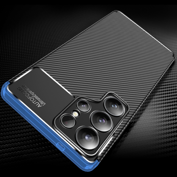 For Samsung Galaxy S25 Ultra 5G Carbon Fiber Texture Shockproof TPU Phone Case(Black) For Samsung Galaxy S25 Ultra 5G Carbon Fiber Texture Shockproof TPU Phone Case(Black)