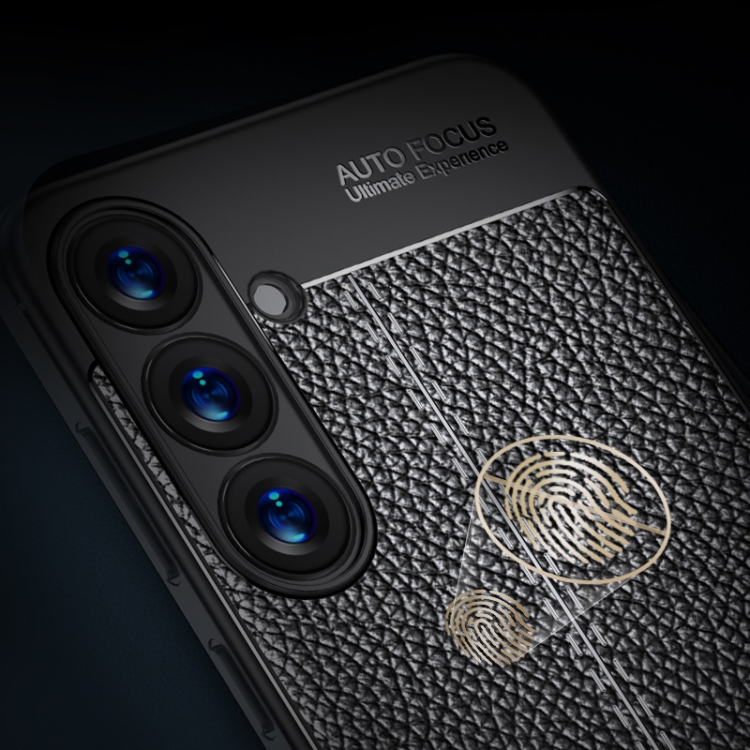 For Samsung Galaxy S25 5G Litchi Texture Shockproof TPU Phone Case(Black) For Samsung Galaxy S25 5G Litchi Texture Shockproof TPU Phone Case(Black)