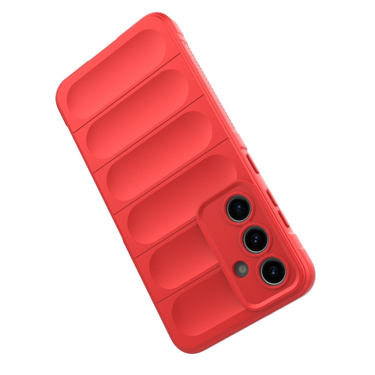 For Samsung Galaxy S24 FE 5G Magic Shield TPU + Flannel Phone Case(Red) For Samsung Galaxy S24 FE 5G Magic Shield TPU + Flannel Phone Case(Red)