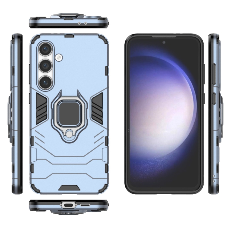 For Samsung Galaxy S24 FE 5G PC + TPU Shockproof Protective Phone Case with Magnetic Ring Holder(Navy Blue) For Samsung Galaxy S24 FE 5G PC + TPU Shockproof Protective Phone Case with Magnetic Ring Holder(Navy Blue)