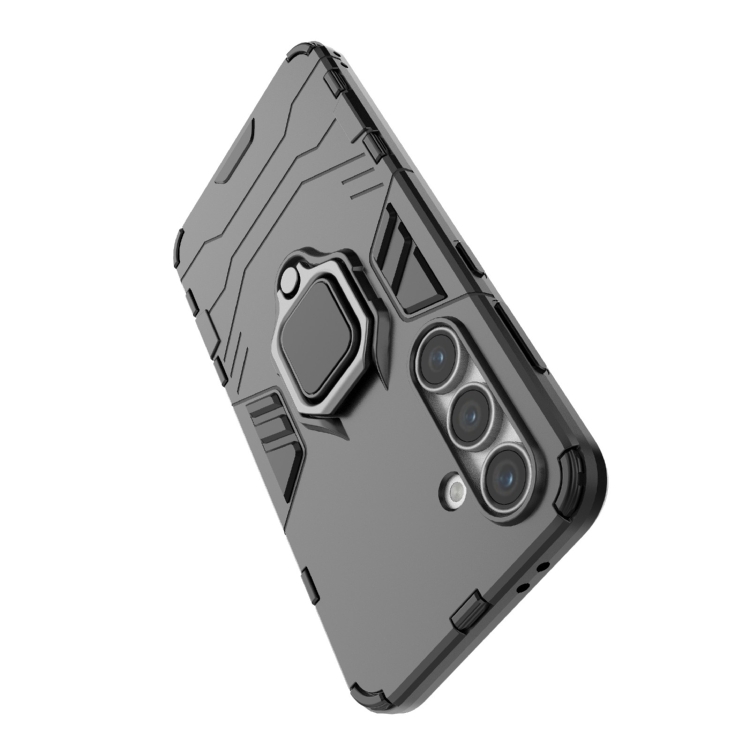 For Samsung Galaxy S24 FE 5G PC + TPU Shockproof Protective Phone Case with Magnetic Ring Holder(Navy Blue) For Samsung Galaxy S24 FE 5G PC + TPU Shockproof Protective Phone Case with Magnetic Ring Holder(Navy Blue)