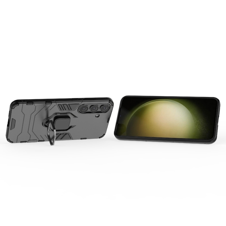 For Samsung Galaxy S25+ 5G PC + TPU Shockproof Protective Phone Case with Magnetic Ring Holder(Black) For Samsung Galaxy S25+ 5G PC + TPU Shockproof Protective Phone Case with Magnetic Ring Holder(Black)