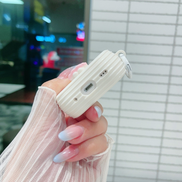 For AirPods Pro 2 Fresh 3D Piglet Pattern Earbuds Box PC Case