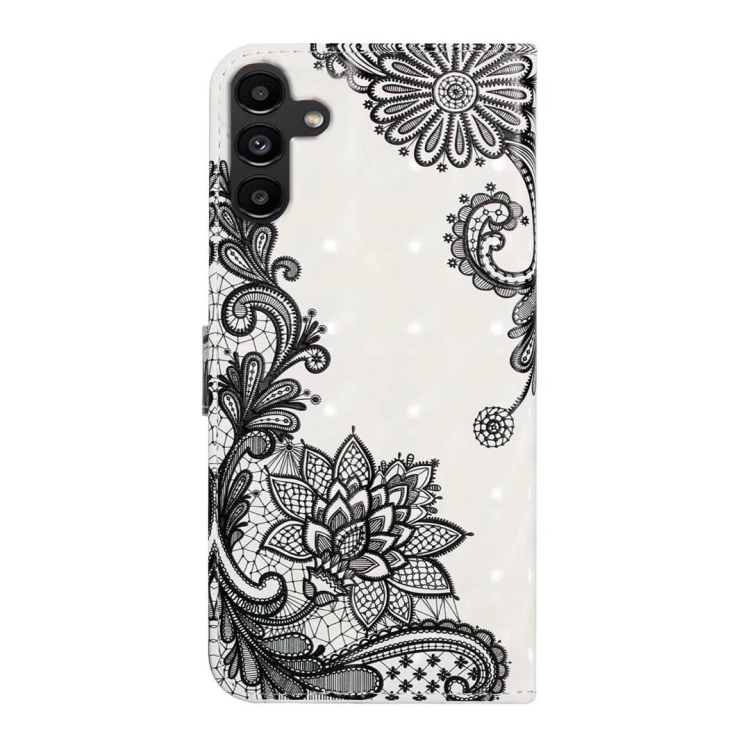 For Samsung Galaxy S25+ 5G Oil Embossed 3D Drawing Leather Phone Case(Lace Flower) For Samsung Galaxy S25+ 5G Oil Embossed 3D Drawing Leather Phone Case(Lace Flower)