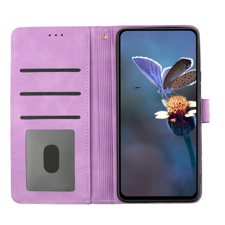 For Samsung Galaxy S25+ 5G Flower Embossing Pattern Leather Phone Case(Purple) For Samsung Galaxy S25+ 5G Flower Embossing Pattern Leather Phone Case(Purple)