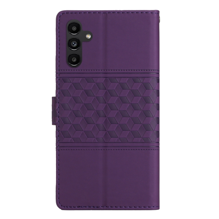 For Samsung Galaxy S24 FE 5G Diamond Embossed Skin Feel Leather Phone Case(Purple) For Samsung Galaxy S24 FE 5G Diamond Embossed Skin Feel Leather Phone Case(Purple)