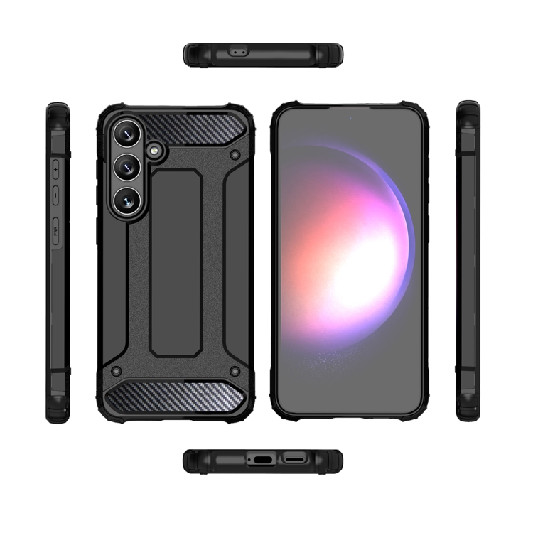 For Samsung Galaxy S23 FE Magic Armor TPU + PC Phone Case(Black) For Samsung Galaxy S23 FE Magic Armor TPU + PC Phone Case(Black)