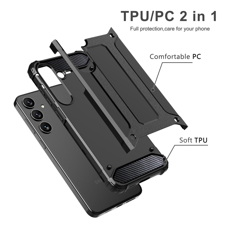For Samsung Galaxy S23 FE Magic Armor TPU + PC Phone Case(Black) For Samsung Galaxy S23 FE Magic Armor TPU + PC Phone Case(Black)