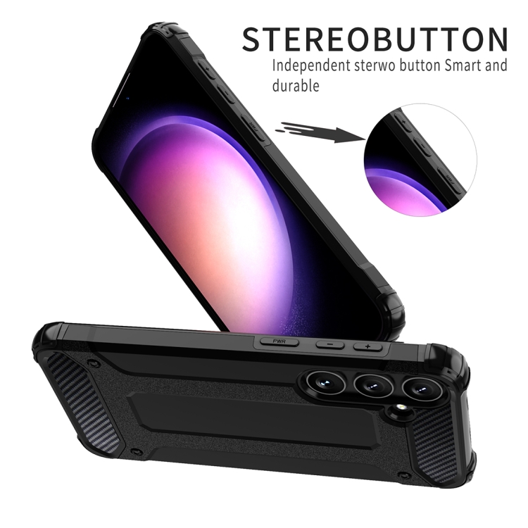 For Samsung Galaxy S23 FE Magic Armor TPU + PC Phone Case(Black) For Samsung Galaxy S23 FE Magic Armor TPU + PC Phone Case(Black)