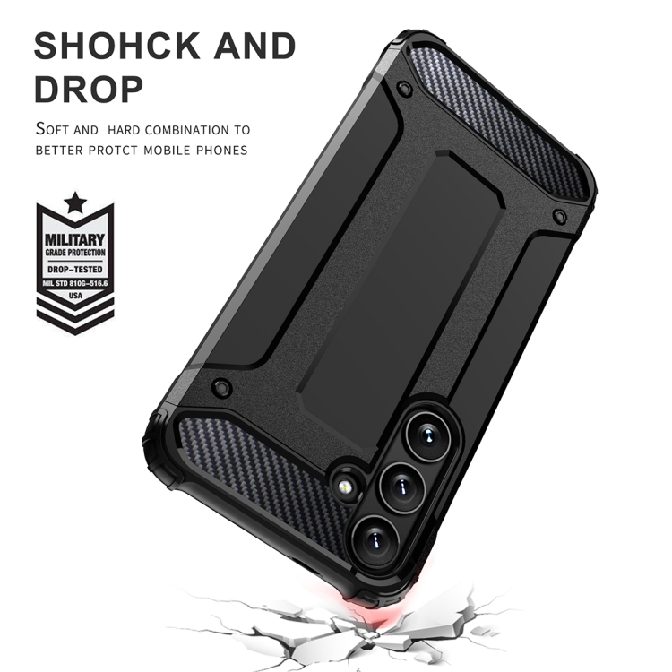 For Samsung Galaxy S23 FE Magic Armor TPU + PC Phone Case(Black) For Samsung Galaxy S23 FE Magic Armor TPU + PC Phone Case(Black)