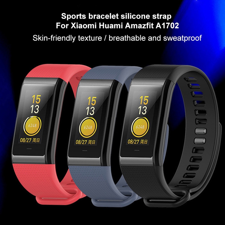 SUNSKY - For Huami Amazfit COR A1702 Silicone Watch Band(Black)
