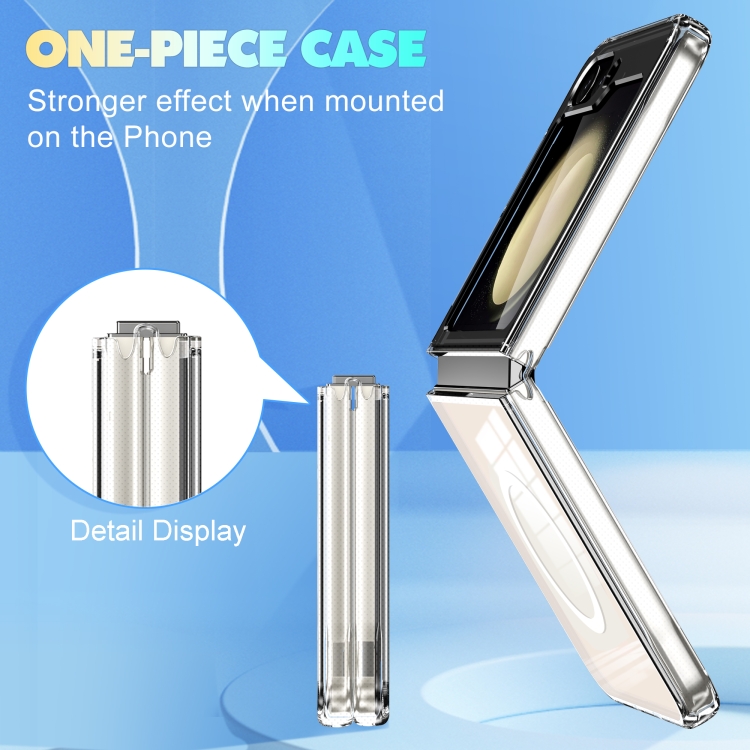 For Samsung Galaxy Z Flip6 5G MagSafe Transparent Shockproof PC Folding Phone Case For Samsung Galaxy Z Flip6 5G MagSafe Transparent Shockproof PC Folding Phone Case
