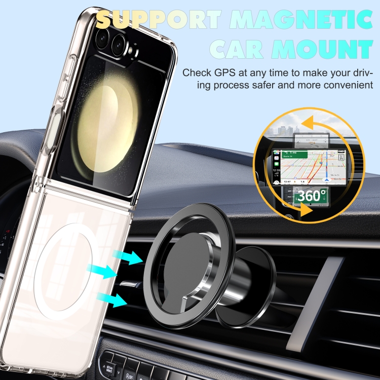 For Samsung Galaxy Z Flip6 5G MagSafe Transparent Shockproof PC Folding Phone Case For Samsung Galaxy Z Flip6 5G MagSafe Transparent Shockproof PC Folding Phone Case