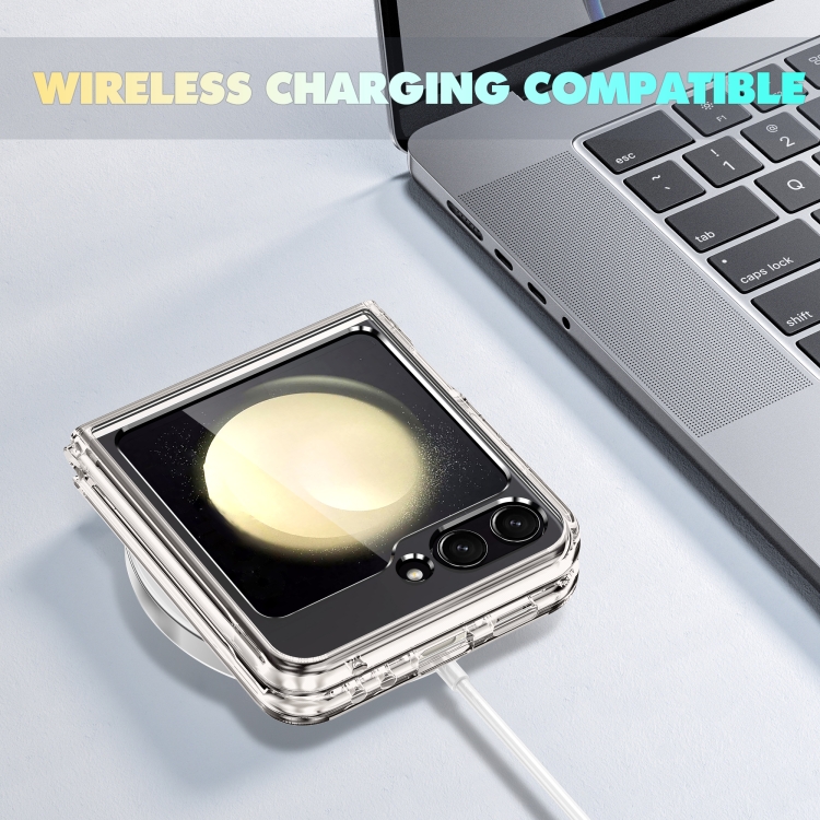 For Samsung Galaxy Z Flip6 5G MagSafe Transparent Shockproof PC Folding Phone Case For Samsung Galaxy Z Flip6 5G MagSafe Transparent Shockproof PC Folding Phone Case