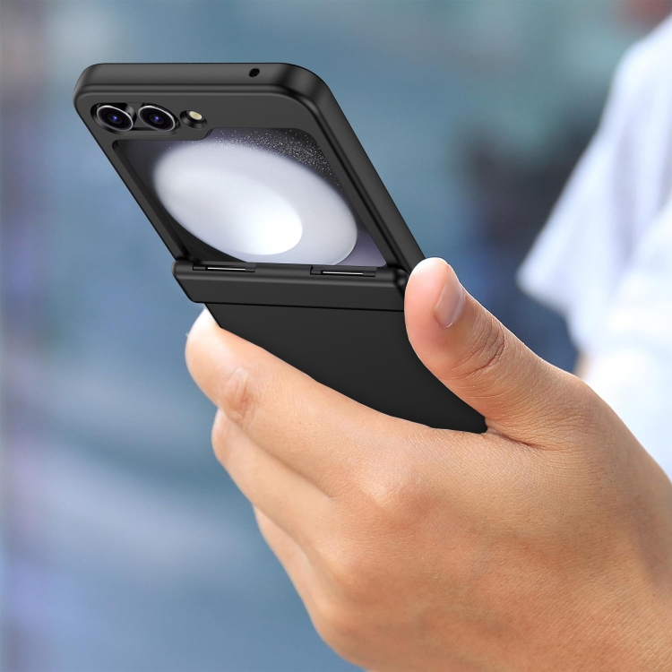 For Samsung Galaxy Z Flip6 5G Hinge Full Coverage Phone Case(Black) For Samsung Galaxy Z Flip6 5G Hinge Full Coverage Phone Case(Black)