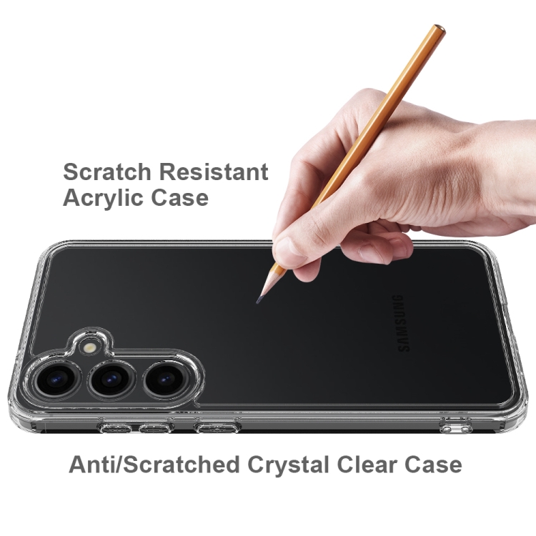 For Samsung Galaxy S25+ 5G Scratchproof Acrylic TPU Phone Case(Transparent) For Samsung Galaxy S25+ 5G Scratchproof Acrylic TPU Phone Case(Transparent)
