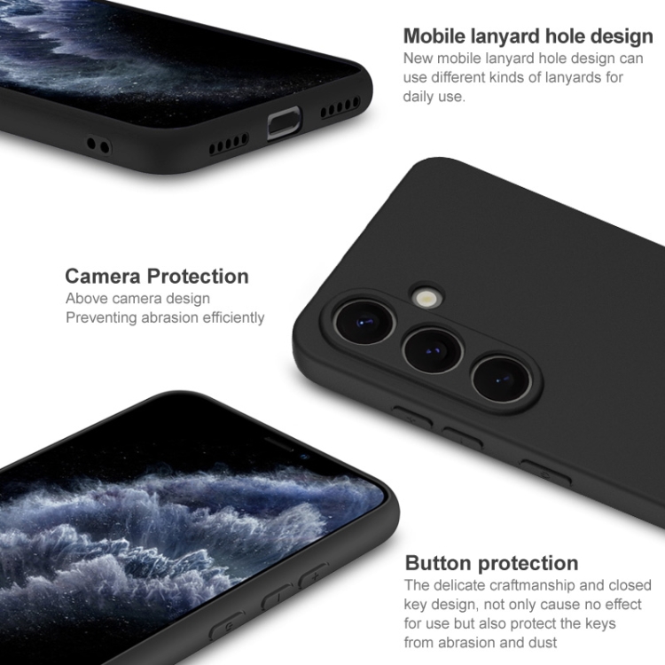 For Samsung Galaxy S25 5G imak UC-3 Series Shockproof Frosted TPU Phone Case(Black) For Samsung Galaxy S25 5G imak UC-3 Series Shockproof Frosted TPU Phone Case(Black)