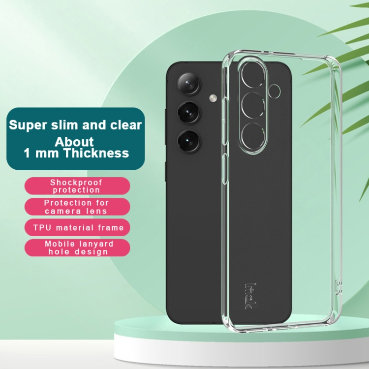 For Samsung Galaxy S25 5G imak UX-5 Series Super Slim Transparent Shockproof TPU Protective Case(Transparent) For Samsung Galaxy S25 5G imak UX-5 Series Super Slim Transparent Shockproof TPU Protective Case(Transparent)